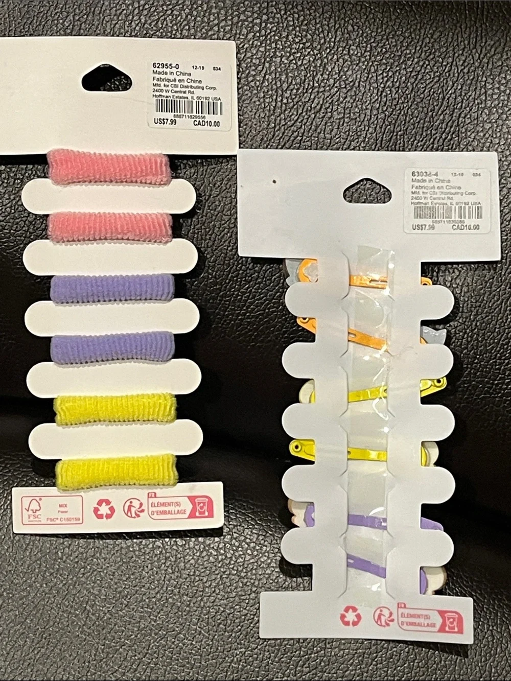 Claire’s Club Kitty Cat Dog & Chick Hair Bundle Clips & Elastics| 2 Sets NWT